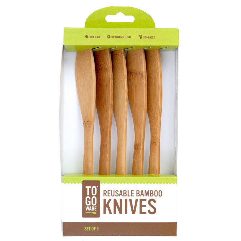 Set of 5 Reusable Bamboo Knives