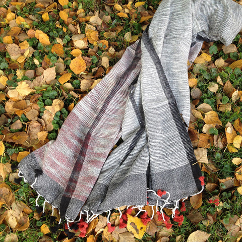 Organic Cotton Scarf with Natural Dye